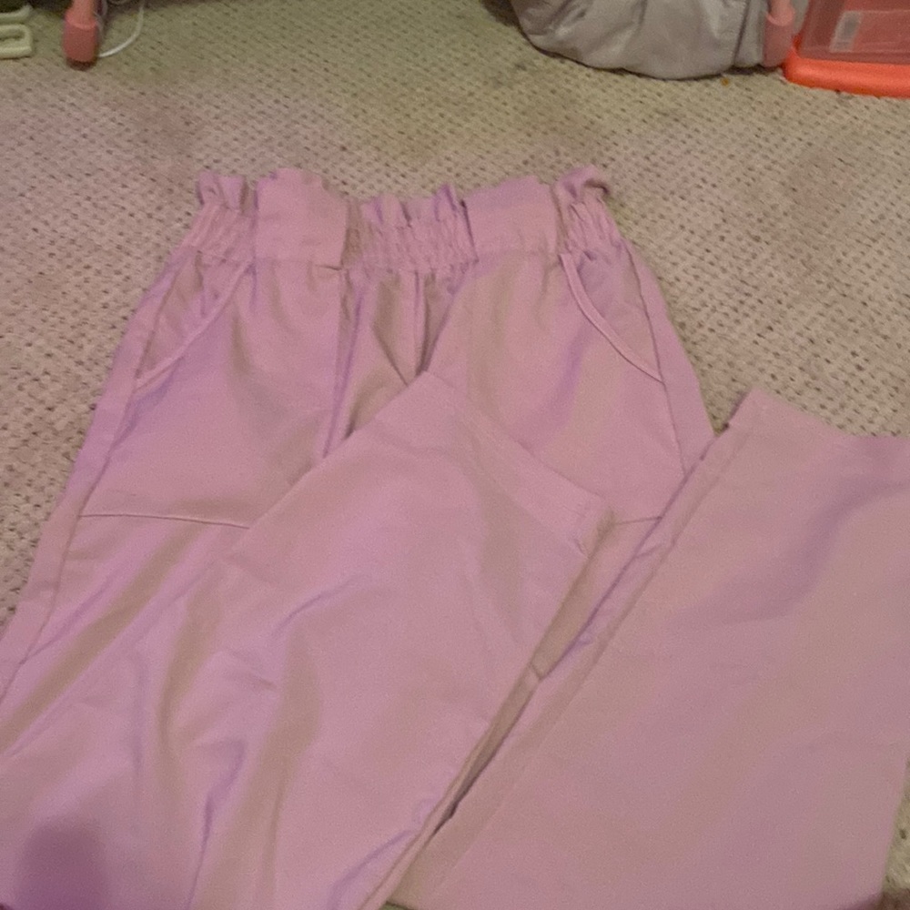 Medium pink womens work pants